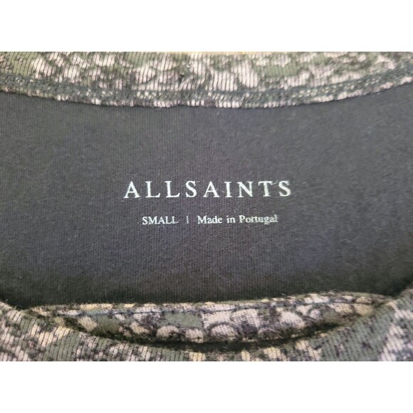 AllSaints Women's Snake Print Top - Size Small - Made in Portugal - Picture 5 of 6
